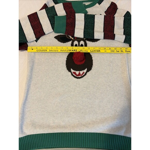 Ugly Christmas Sweater Mens XL Reindeer 3D Pom Pom Nose Holidays RN63925 - Picture 4 of 9